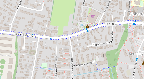 Friseur auf Satellitenbild