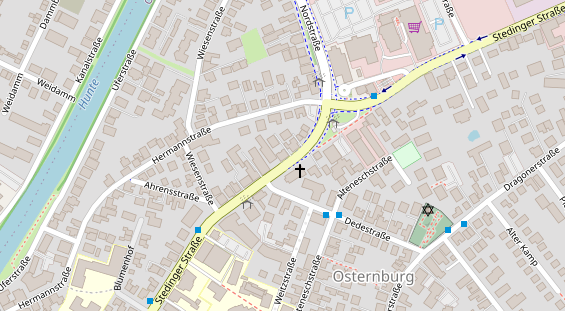 Friseur auf Satellitenbild