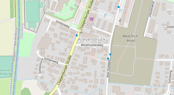 Friseur auf Satellitenbild