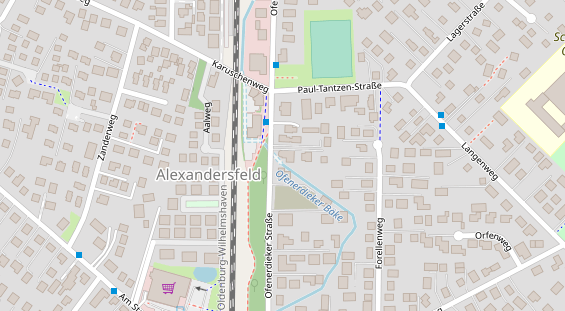 Friseur auf Satellitenbild