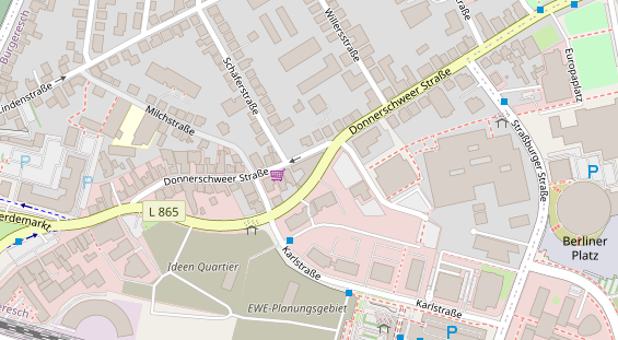 Friseur auf Satellitenbild