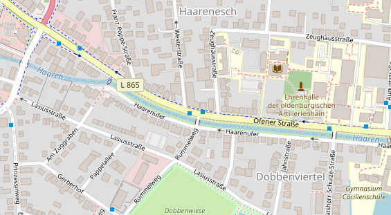 Friseur auf Satellitenbild