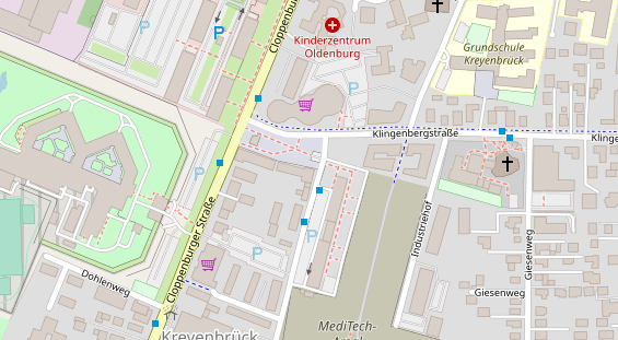 Friseur auf Satellitenbild