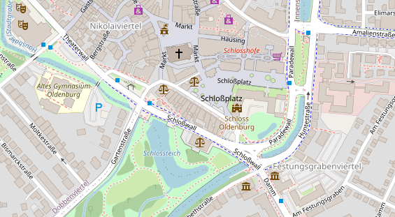 Friseur auf Satellitenbild