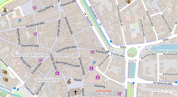 Friseur auf Satellitenbild