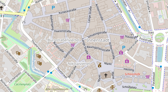 Friseur auf Satellitenbild