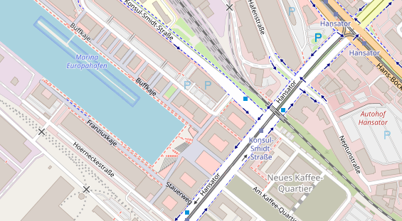 Friseur auf Satellitenbild