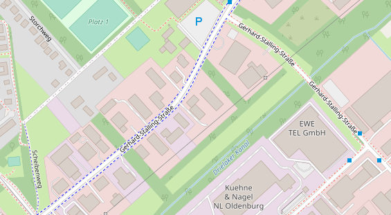 Friseur auf Satellitenbild