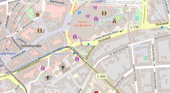 Friseur auf Satellitenbild