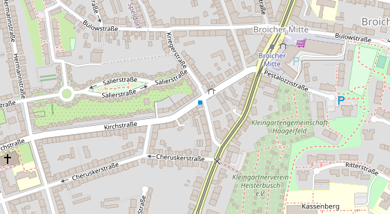 Friseur auf Satellitenbild