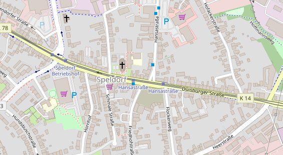 Friseur auf Satellitenbild