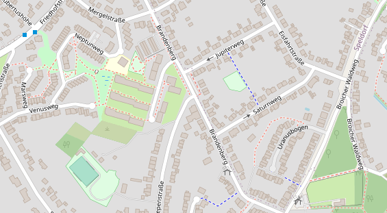 Friseur auf Satellitenbild