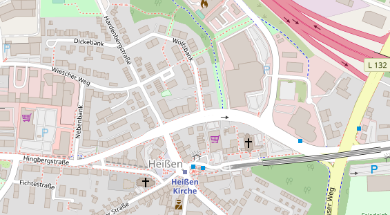 Friseur auf Satellitenbild