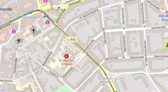 Friseur auf Satellitenbild