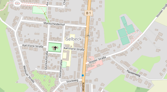 Friseur auf Satellitenbild