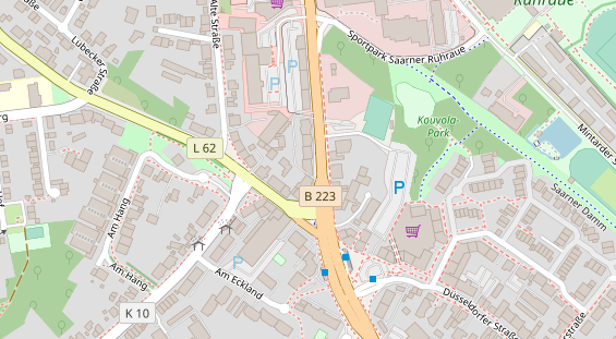 Friseur auf Satellitenbild