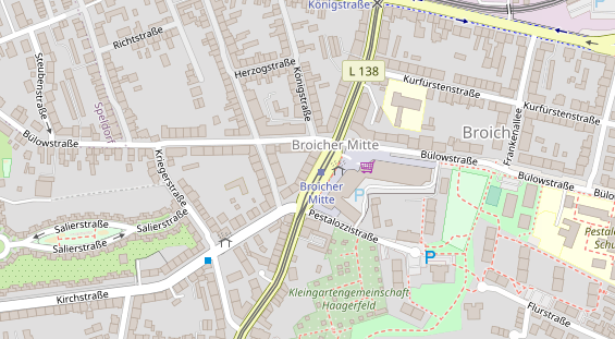 Friseur auf Satellitenbild