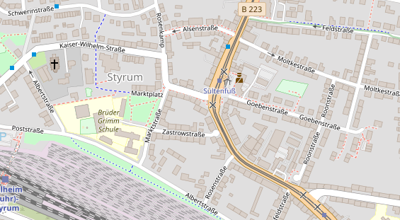 Friseur auf Satellitenbild