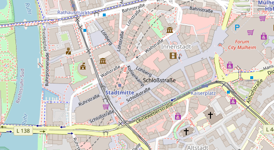 Friseur auf Satellitenbild