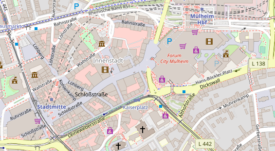 Friseur auf Satellitenbild