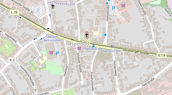 Friseur auf Satellitenbild