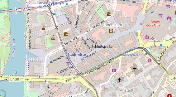 Friseur auf Satellitenbild