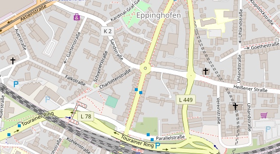 Friseur auf Satellitenbild