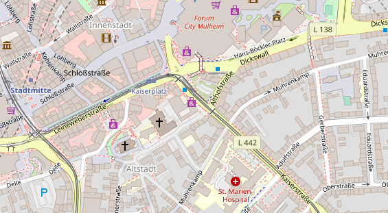 Friseur auf Satellitenbild