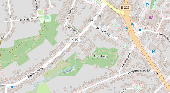 Friseur auf Satellitenbild