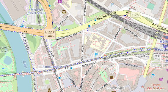 Friseur auf Satellitenbild