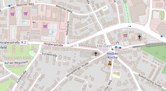 Friseur auf Satellitenbild