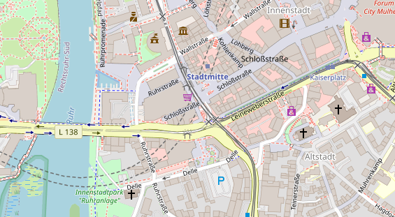 Friseur auf Satellitenbild