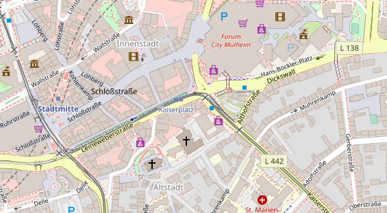 Friseur auf Satellitenbild