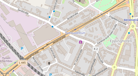 Friseur auf Satellitenbild