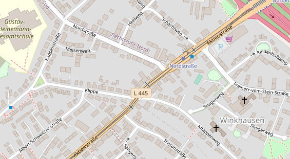 Friseur auf Satellitenbild