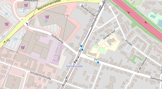 Friseur auf Satellitenbild