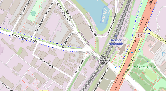 Friseur auf Satellitenbild