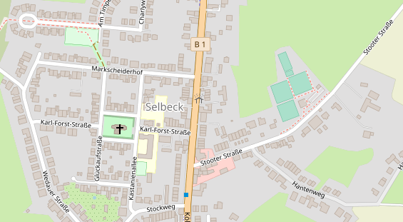 Friseur auf Satellitenbild