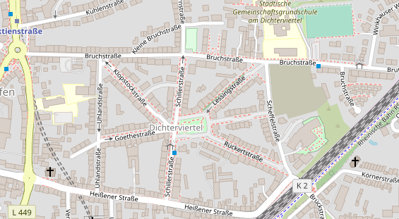 Friseur auf Satellitenbild