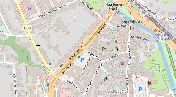 Friseur auf Satellitenbild