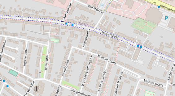 Friseur auf Satellitenbild