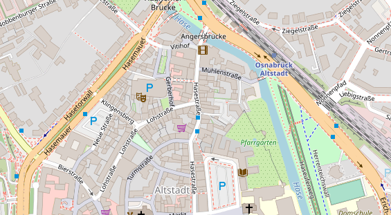 Friseur auf Satellitenbild