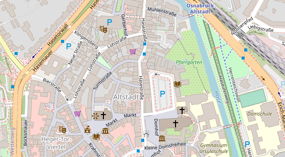 Friseur auf Satellitenbild