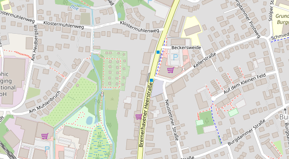 Friseur auf Satellitenbild