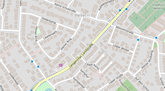 Friseur auf Satellitenbild