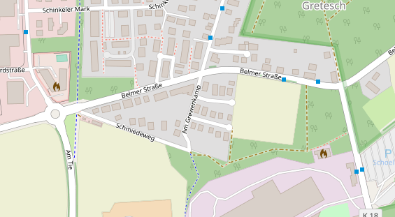 Friseur auf Satellitenbild