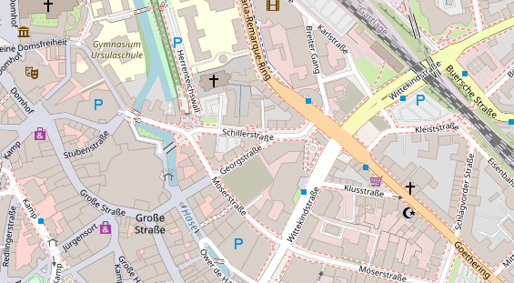 Friseur auf Satellitenbild