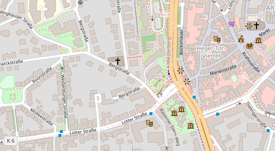 Friseur auf Satellitenbild