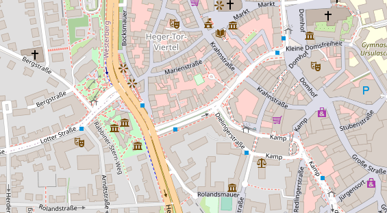 Friseur auf Satellitenbild