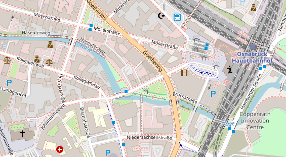 Friseur auf Satellitenbild